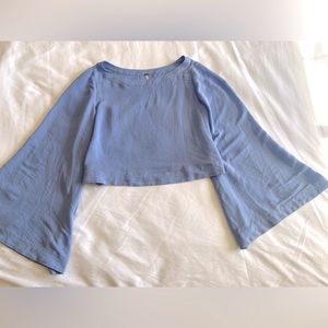 Bell Sleeve Cropped Free People Top